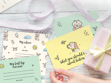 Baby Shower Cards & Keepsake Box